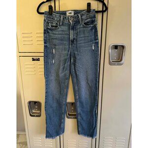 PAIGE High Rise Sarah Straight Jean Sz 25